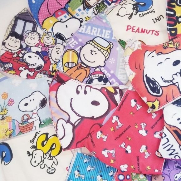 3x custom PEANUTS Snoopy MEGA MIX FACE MASK cover - Picture 11 of 14